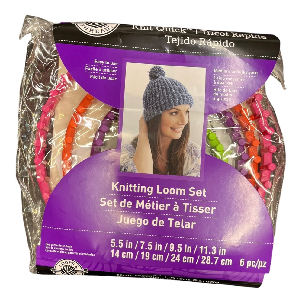 Loops & Threads Knit Quick Knitting Loom Set